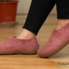 Outdoor Shoes With Rubber Sole - Cherry Pink